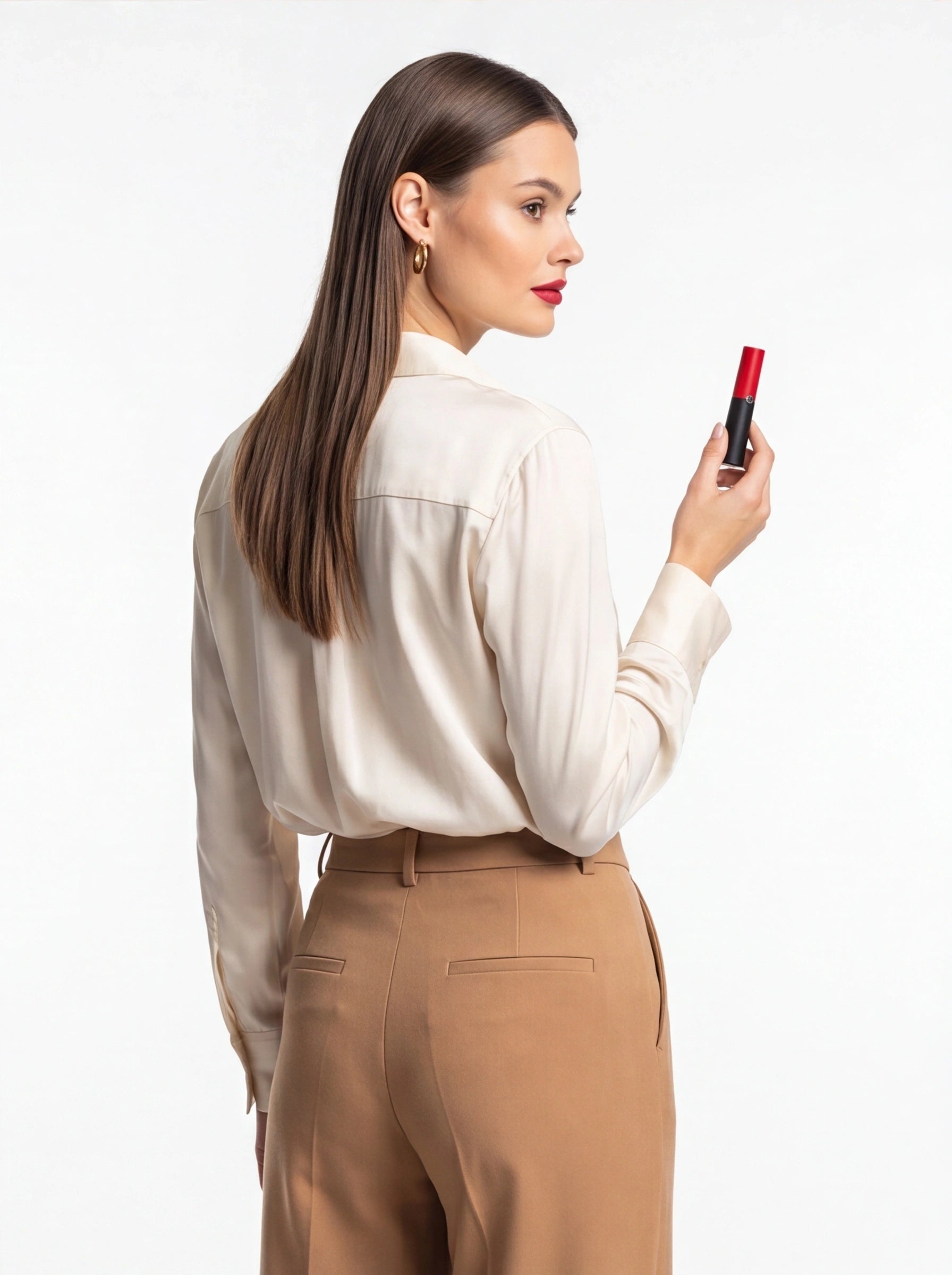 GIORGIO ARMANI - Lip Power Matte Longwear & Caring Intense Matte Lipstick - # 111 True  831147 3.1g/0.11oz